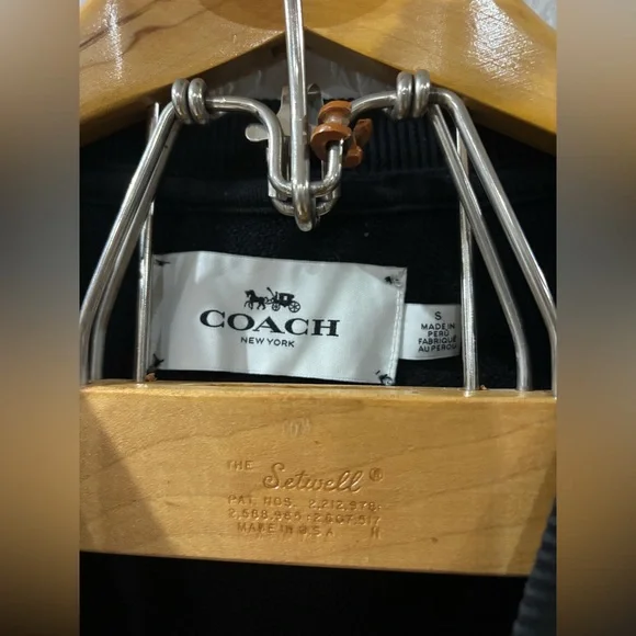 COACH men’s Essential crewneck sweater camo graffiti print large logo size S